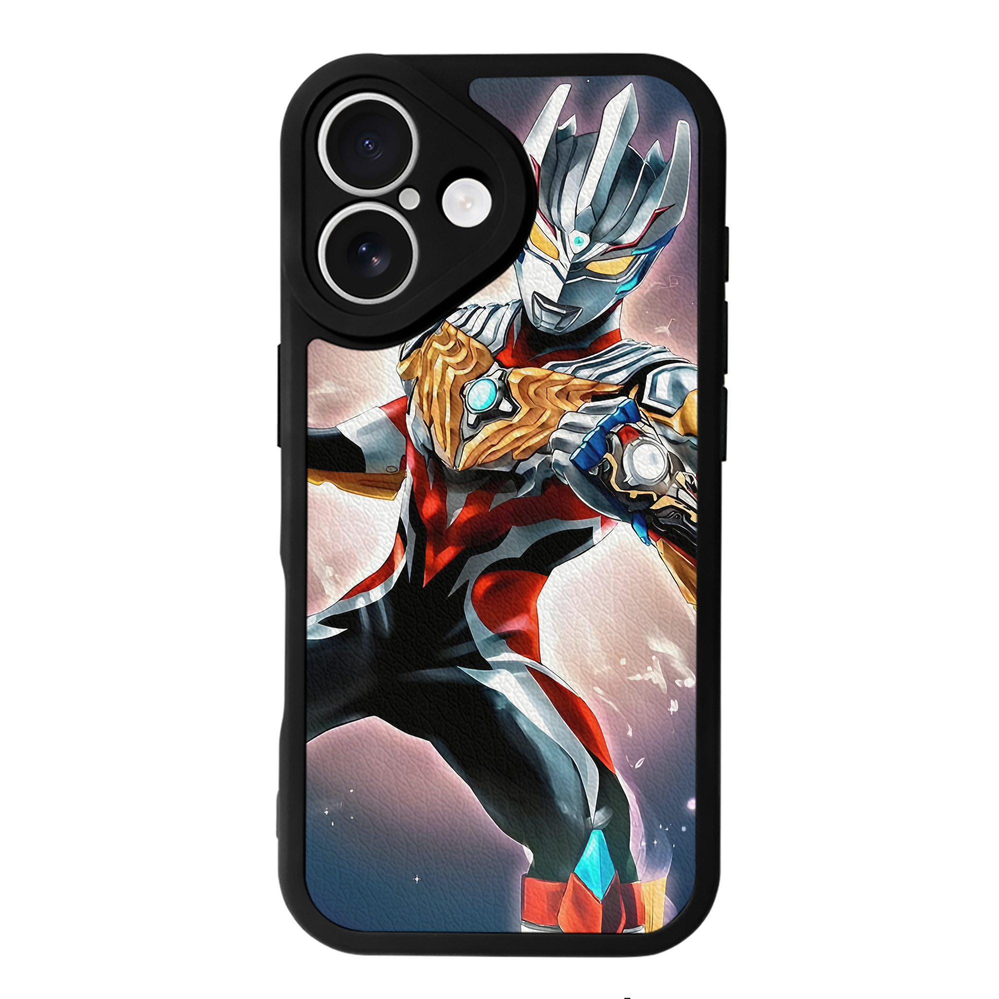 （画像用） ウルトラマン Ultraman 【iPhone 16シリーズ対応】シリコンスマホケース（レザー調） 材質：シリコン